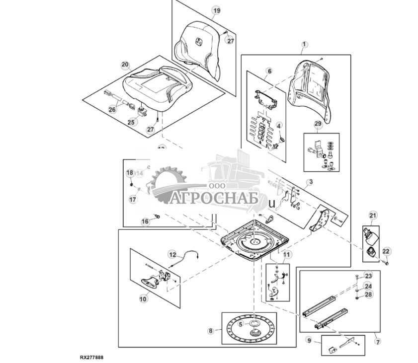 Сиденье с пассивной системой, тканевая обивка, без выдвижения спинки - ST837183 1014.jpg